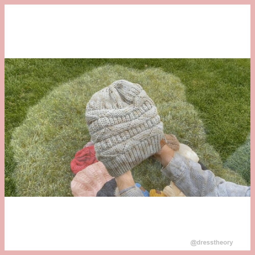 Oversize Chunky Slouchy Beanie Winter Hat Women's Acrylic Knit Ski Cap - Picture 8 of 8
